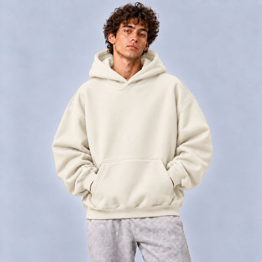 Beige Oversized Hoodie