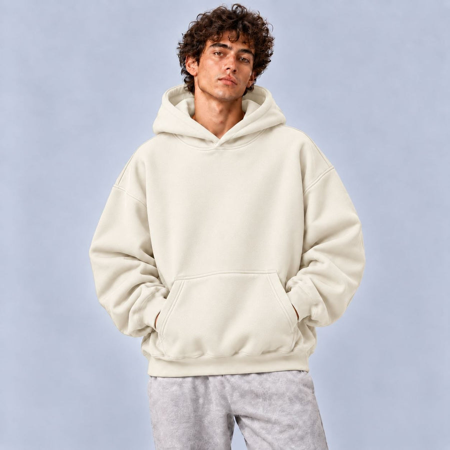 Beige Oversized Hoodie