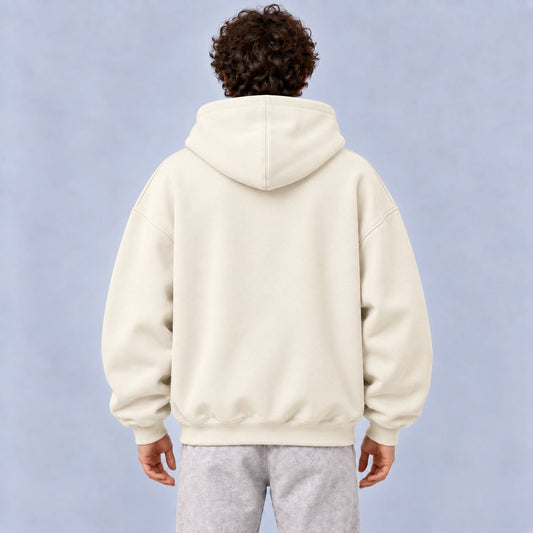 Beige Oversized Hoodie